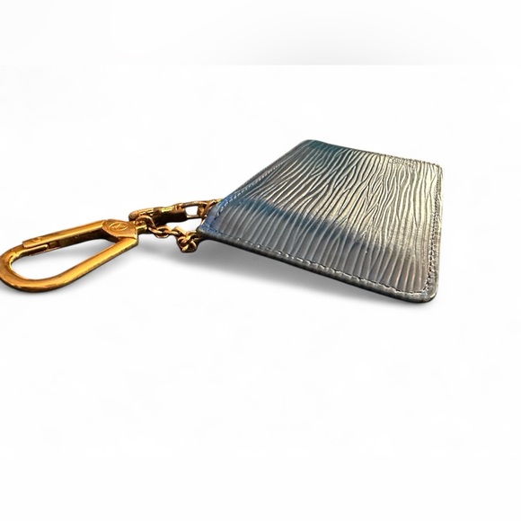 Authentic Louis Vuitton Epi Coin Noir Key Cles Blue - Picture 4 of 5